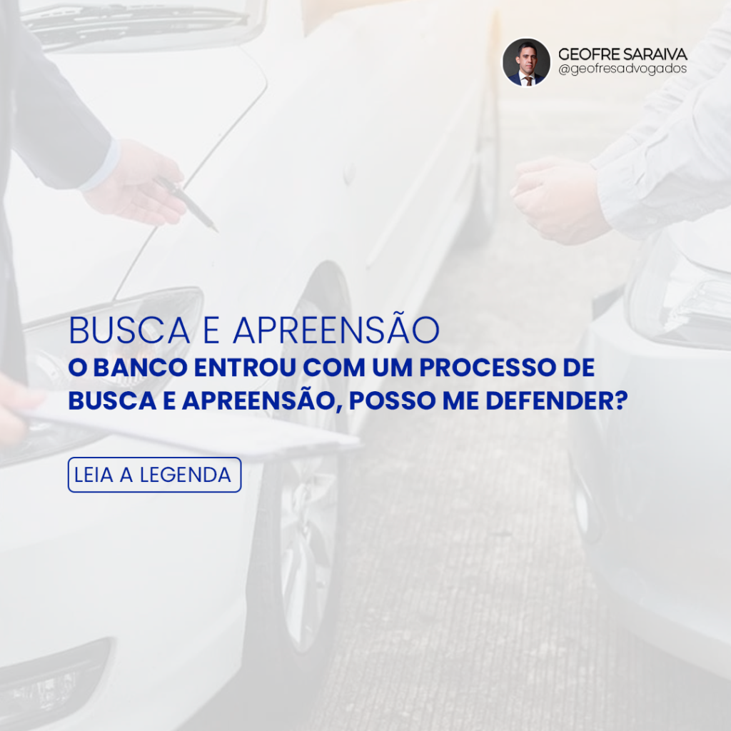 É possível fazer defesa em busca e apreensão em alienação fiduciária ...